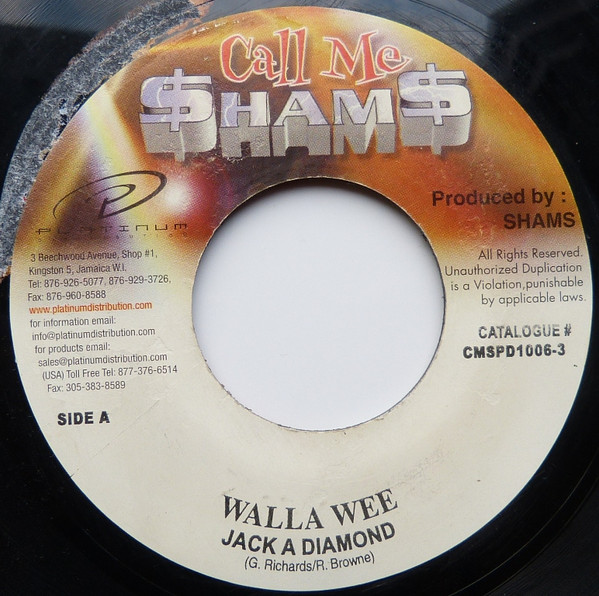 Jack A Diamond, “Walla&nbsp;Wee”